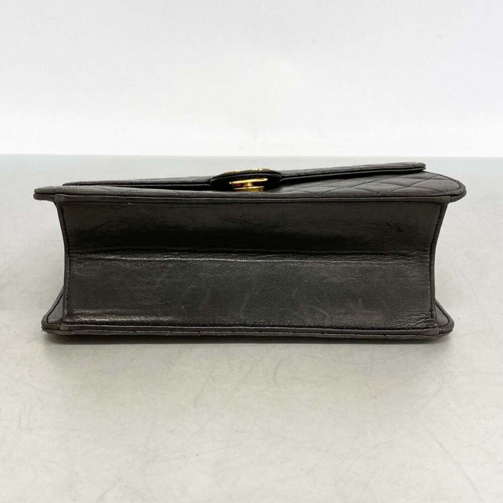 Chanel Matelassé Chain Shoulder Bag, Lambskin, Black, Women's - Picture 3 of 11